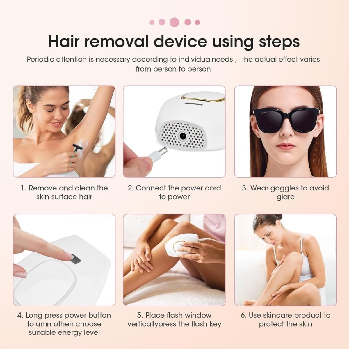 8 week hair removal success timeline showing progressive reduction from week 1 to permanent smooth skin at week 8