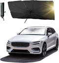 Car Umbrella Windshield Sun Shade foldable umbrella design open on car windshield UAE